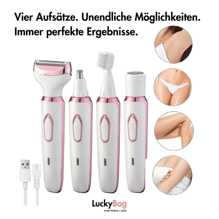 4-in-1 Rasiergerät für Frauen