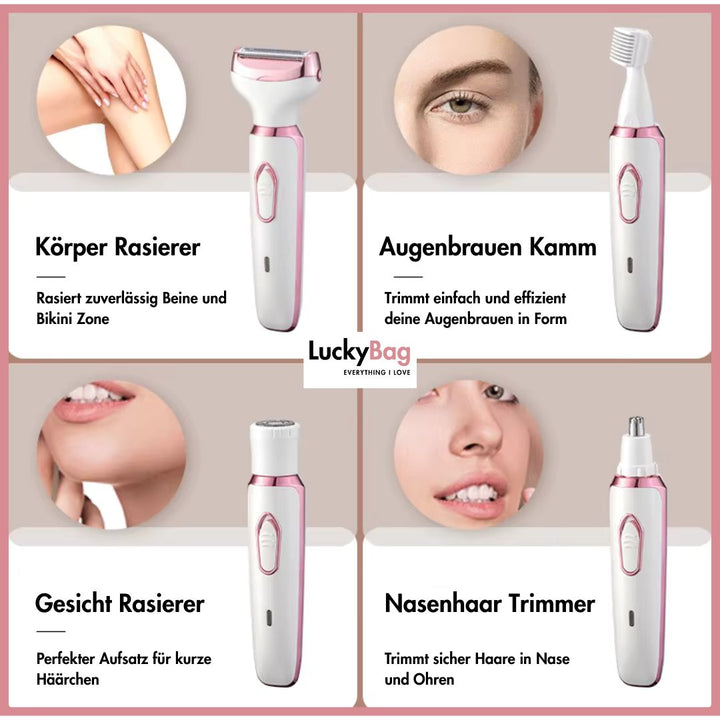 4-in-1 Rasiergerät für Frauen